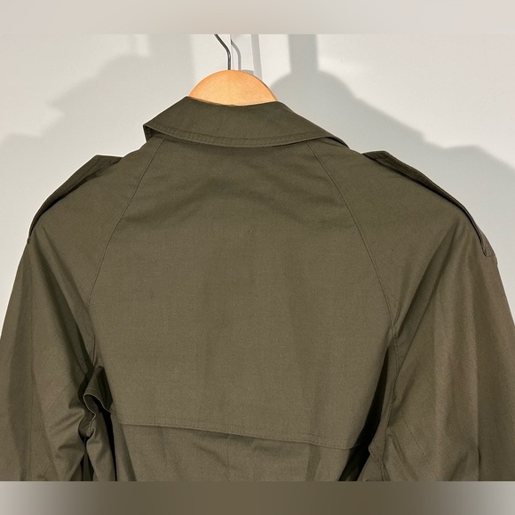 Saks Fifth Avenue Rain & Stain Repellent Trench Coat – Olive – Kids 10 - Picture 7 of 10